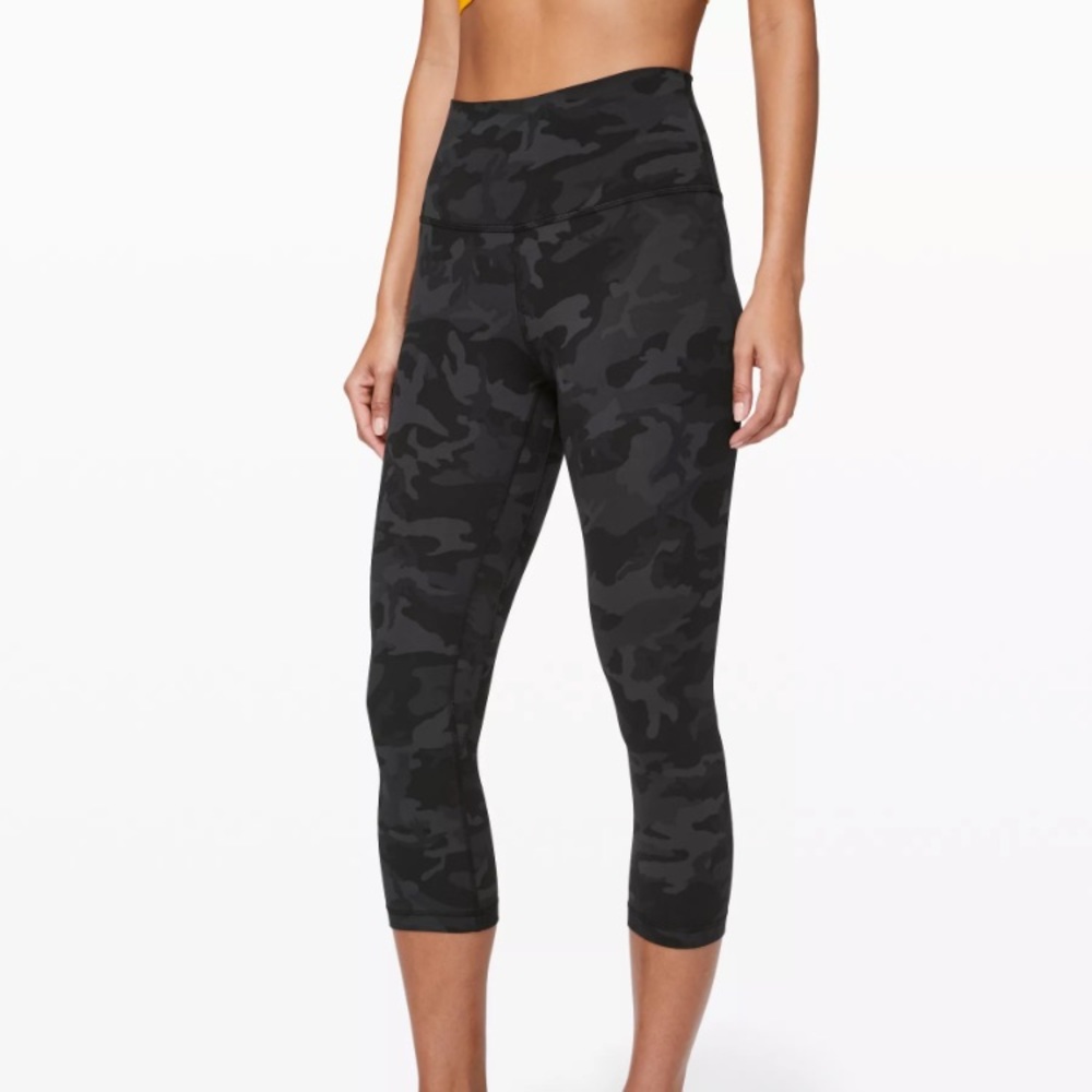 Lululemon Align Crop 21” Incognito Camo Multi Grey